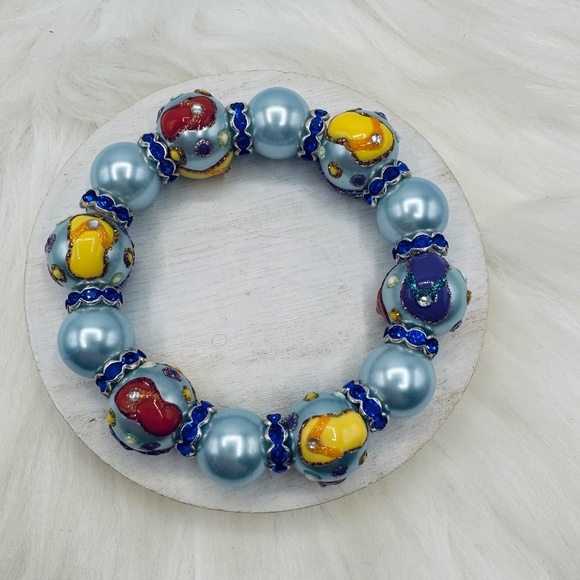 Flip-flops Design Beaded  Beach Bracelet - Picture 1 of 8